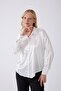 Women's White Satin Shirt - 3