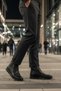 Andy Genuine Leather Double Zippered Men's Winter Boots with Fur Inside - 7