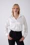 Women's White Satin Shirt