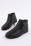 Andy Genuine Leather Double Zippered Men's Winter Boots with Fur Inside