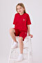 U.S. Polo Assn Girls' Red Bermuda Set - 3