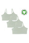 Gots Certified Organic Cotton Girls Bustier – Sports Cut, Stretchy Band, Vegan
