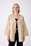 Cream Kimono Tunic Oversize with Front Bag - 6