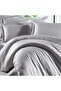 Cotton Hotel Series (With Elastic Sheet) Striped Double Duvet Cover Set - 3