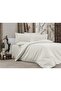 100% Cotton Satin (With Elastic Sheet) Striped Double Duvet Cover Set