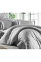 Cotton Hotel Series (With Elastic Sheet) Striped Double Duvet Cover Set - 2