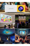 Portable LED Projector | 400 Lumens, QVGA Resolution – Compact White/Yellow Design - 3