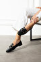 Randy Women's Black Leather Ballerinas - 2