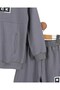 Boy's Printed Sweatshirt with Pocket Detail 2-3-4-5-6-7-8-9-10 Years Old Seasonal School Tracksuit Set - 3