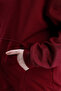 Burgundy Relaxed Fit Unisex Hoodie 100% Cotton Hooded Kangaroo Pocket Solid Color Sweatshirt - 2