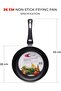 26cm Non-Stick Aluminum Fry Pan | Durable Medium-Sized Cooking Pan - 3