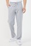 Gray Regular Fit Hooded Sweatshirt with Pockets Straight Leg Men's Tracksuit Set - 2