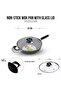 32cm Non-Stick Wok Pan with Glass Lid | Scratch-Resistant Large Wok Pan - 3