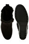 Women Faux Fur Lined Chelsea Boots in Black - 4