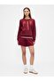 Women's Red Relaxed Logo Sweatshirt - 4