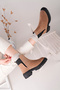 Bloom Model Genuine Leather Earth Color Thick Sole Elastic Women's Daily Boots