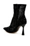Women Sequin Lace Boots in Black - 3
