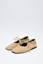 Babet 2524 - Lace-Up Blunt Beige Suede Women's Babet - 4
