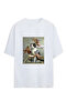 Angels and Cat Unisex Oversize Cotton T-Shirt