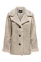 Women's Beige Onlylva Bonded Collar Coat Cc Otw Jacket 15322037-Safari
