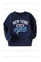 Astronaut and Football Printed 3-Pack Unisex Crew Neck Beige-Navy Blue-Brown Children's Sweatshirt - 6