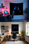Demon Slayer Neon Horizontal Wall Covering – Anime Themed Quality Fabric Room Decor Tapestry Wall Carpet - 5
