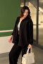 Women's Black Oversize Basic Pocket Detailed Poplin Long Sleeve Shirt - 7