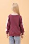 Girl's Printed Crew Neck Seasonal Sweatshirt Dusty Rose - 7