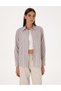 Brown Striped Comfort Fit Long Sleeve Shirt 50318226-Vr029