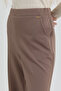 Iron-On Seam Detail Knitted Trousers Mink - 4