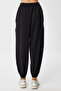 Loose Comfortable Two Thread Knitted Sweatpants Len0034 Black - 6