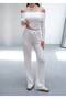 Women's Madonna Collar Cropped Trendy Bubble Suit - 6