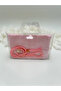 Pink Gift Transparent Bag with Flared Cover and Prayer Beads Set (Hajj - Umrah - Mevlid - Bohça)