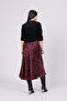 Patterned Satin Fabric Skirt 6718 - 3