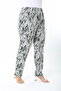 Winter Patterned High Waist Women's Plus Size Pants - 6