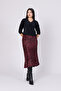 Patterned Satin Fabric Skirt 6718 - 2