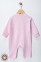 Unisex Happy Printed 0-6 Months Combed Organic Cotton Baby Romper with Booties - 6