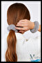 Plush Rubber Buckle |   Soft Velvet Look |   Women's Hair Accessory |   Scrunchie - 2