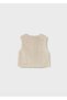 Winter Baby Girl Furry Vest - Beige - 4