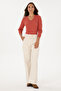 سترة نسائية أساسية برقبة على شكل حرف V من Dusty Rose 50307700-VR026 - 4