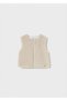 Winter Baby Girl Furry Vest - Beige - 2