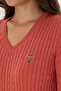 سترة نسائية أساسية برقبة على شكل حرف V من Dusty Rose 50307700-VR026 - 7