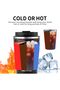 Stainless Steel Travel Coffee Mug, Vacuum Insulated for Hot and Cold Drinks, 380ml, Black - 4