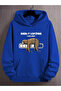 Unisex Lazy Animal Printed Oversize Sweatshirt