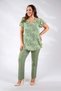 8023 Blouse Women's Plus Size Blouse Green - 3