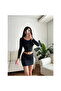 Women's U Neck Diving Fabric Crop Blouse
