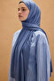 Bamboo Combed Shawl - Indigo - 3