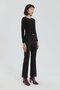 Flare Leg Trousers Black
