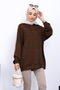 Brown Kangaroo Pocket Modal Sweatshirt