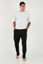 Cotton Regular Fit Regular Waist Straight Leg Pajama Bottoms with Pockets Men's Pajama Bottoms 6574003 - 4